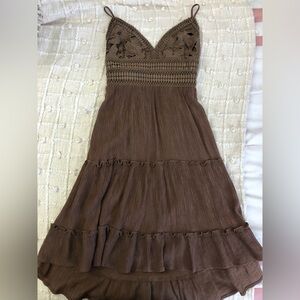 Fit and Flare Open Back Dress